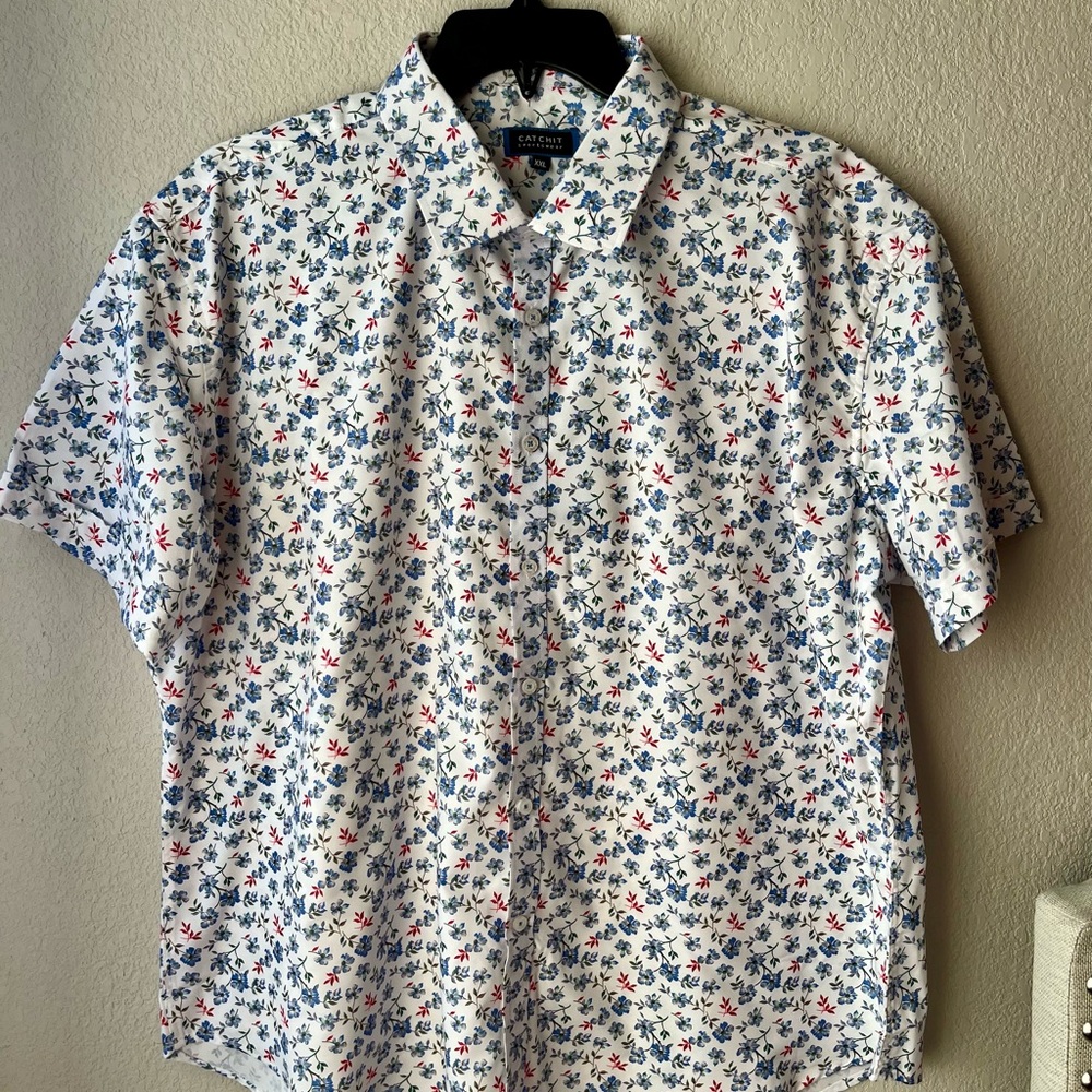 Catchit Sportswear Floral Button -up Shirt Size XXL